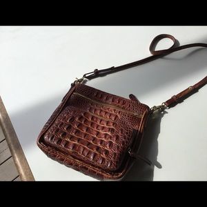 Brahmin leather crossbody handbag